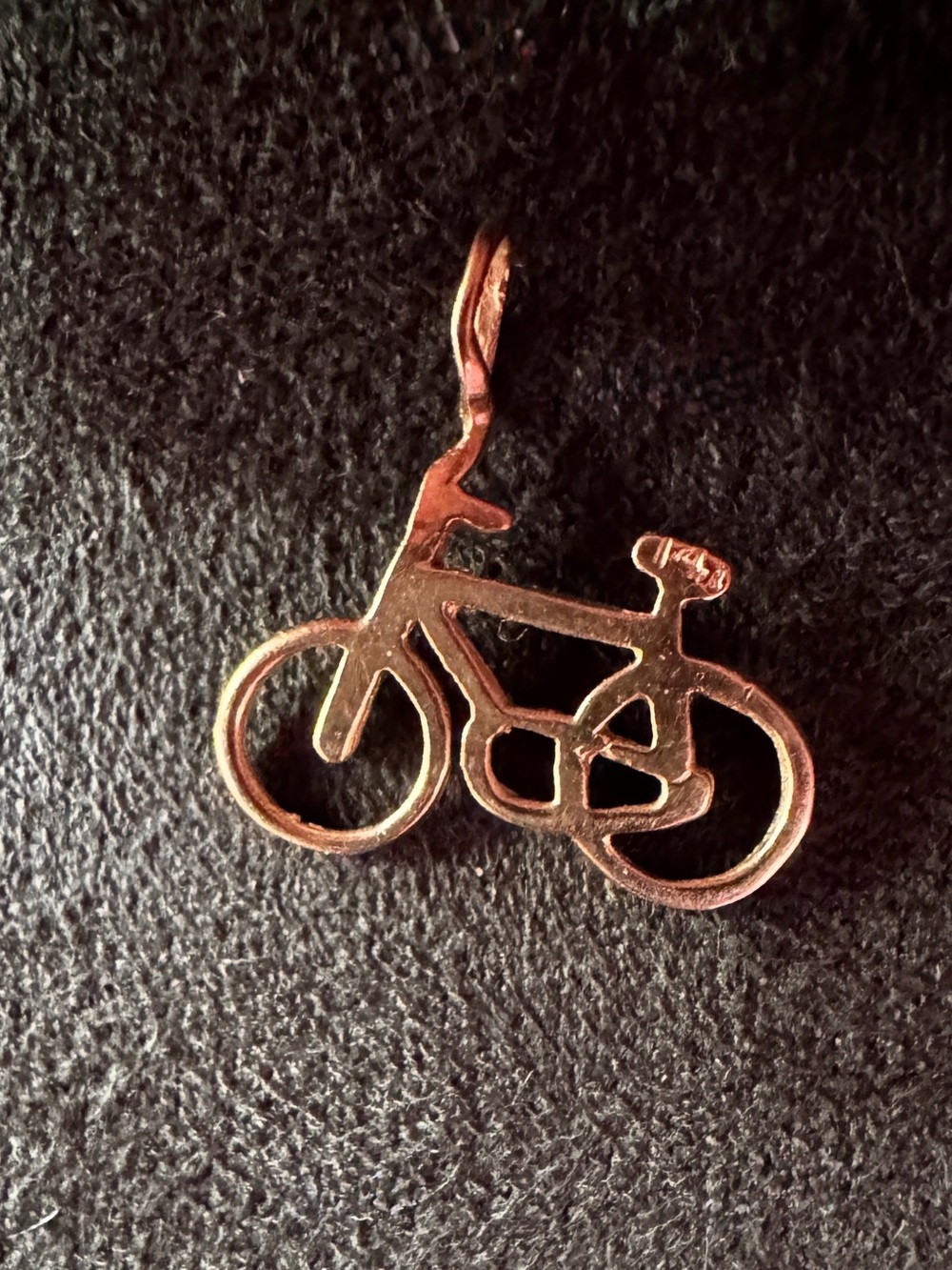 Bicycle Pendant 14k gold Charm